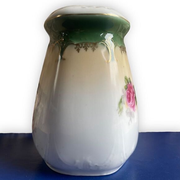 Antique German Hand Painted Floral Porcelain Sugar Shaker - Picture 4 of 16